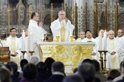 Messe dans la Basilique de l'Immaculée-Conception 